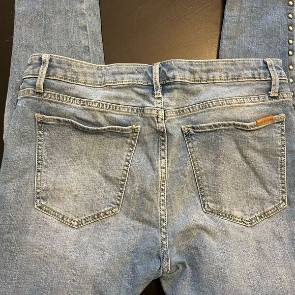 Joe's Jeans Light Blue Skinny Jeans with Studded Detail - Picture 4 of 7